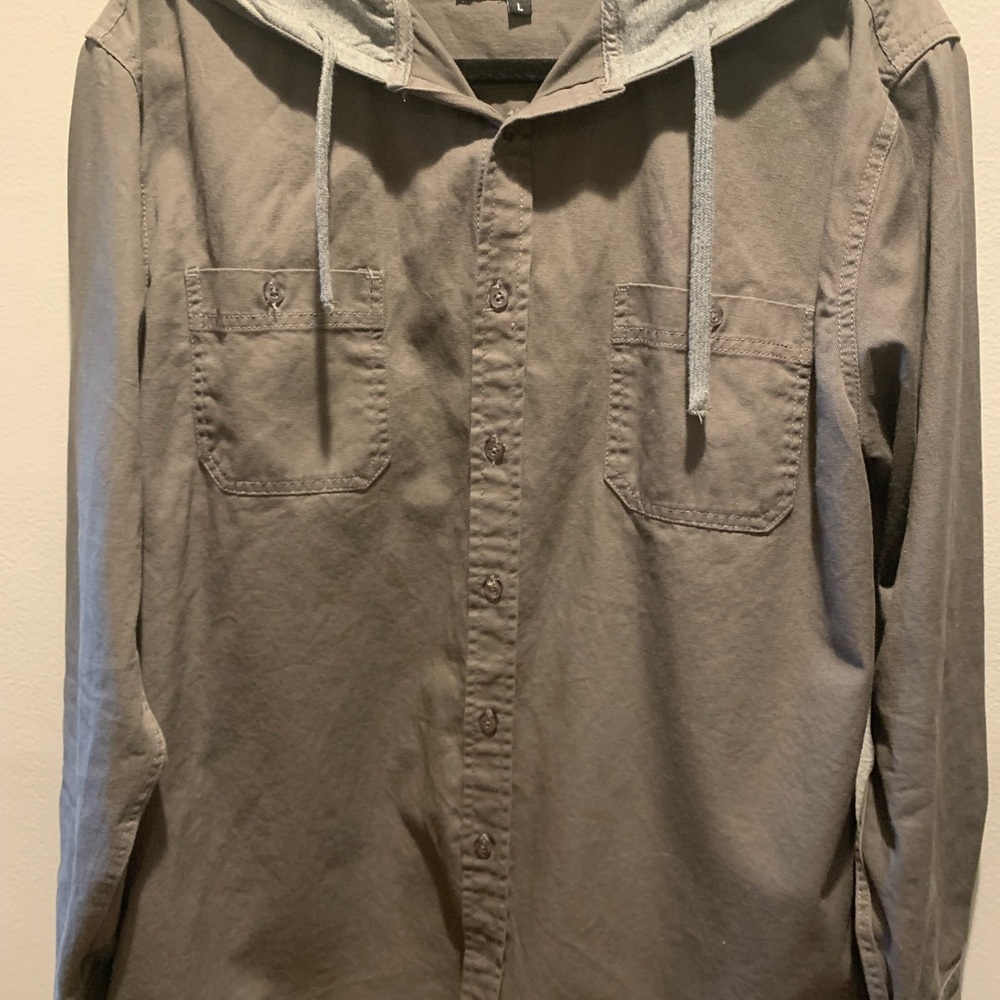 Molokai Surf Co Gray Shirt Jacket - Picture 3 of 5